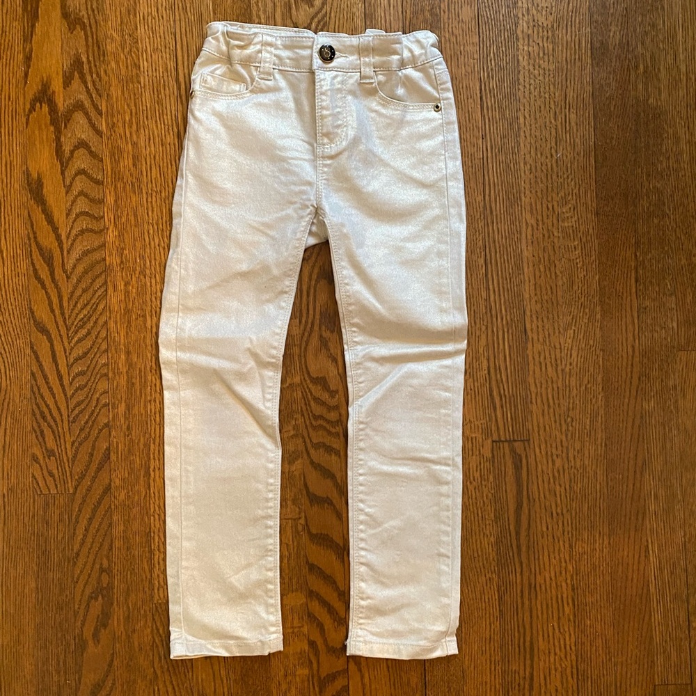 3Pommes Girl Gold Jeans size: 6